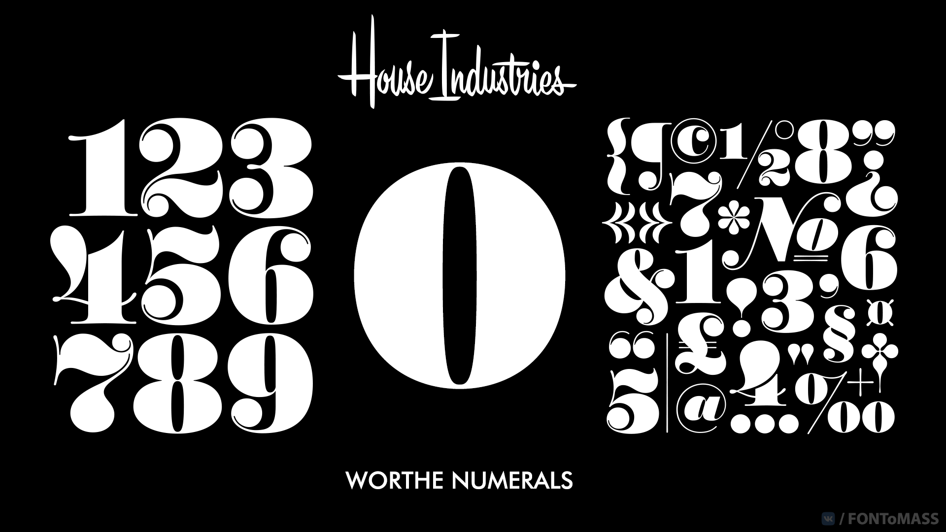 Worthe Numerals Font preview